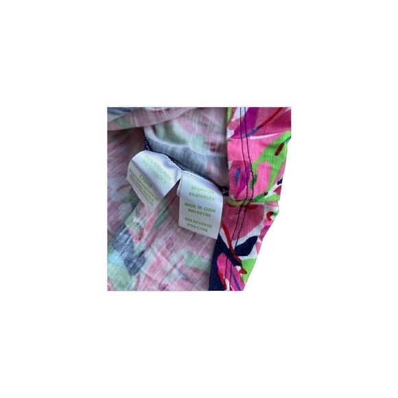 Lilly Pulitzer Marni Maxi Skirt Navy & Pink Palm Leaves XS - Picture 3 of 4